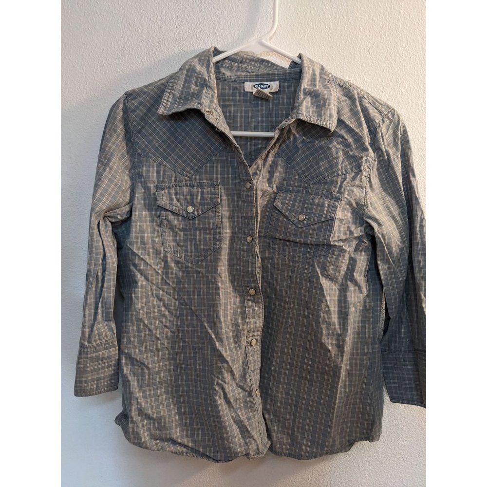 Old Navy Women's Medium 3/4 Dress up Shirt